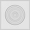 Ekena Millwork Standard Sedgwick Bullseye Rosette With Rounded Edge, 5"W x 5"H x 1/2"P ROSP050X050X050SDG04 - alternate 3